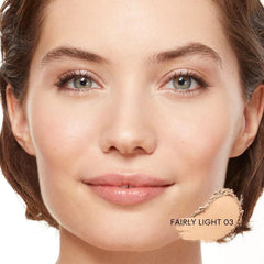 BareMinerals Original Loose Powder Foundation application brush for seamless blending.