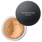 BareMinerals Original Loose Powder Foundation SPF 15 Golden Beige 13 swatch showing buildable coverage