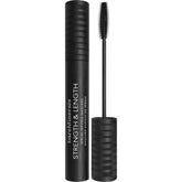 bareminerals Strength and Length Serum-Infused Mascara bottle highlights vegan formula for everyday length