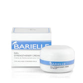 Barielle crema fortalecedora de uñas en envase, lista para uso diario.
