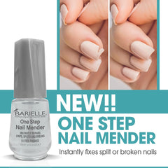 Barielle One Step Mender repara grietas y fisuras en las uñas.