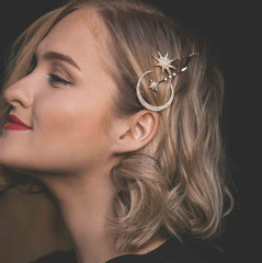 Accesorio celestial Bartosi para cabello, añade brillo sutil y sujeción segura
