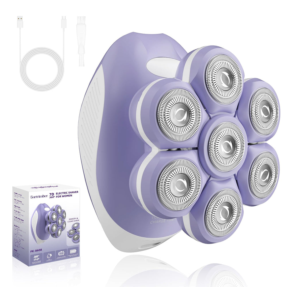 Bartrimber 7D razor with precision floating head for fast body shaving