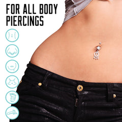 BASE LABORATORIES limpieza de piercing en la oreja con HOCl