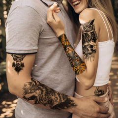 Basifa Bear half-arm tattoo for rugged, statement-making appeal.