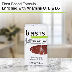 Basis Jabon Barra Vitamina C, E y B5 para manos hidratadas