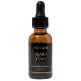Bask & Lather Beard Magic Growth Oil bottle ready to nourish the beard.