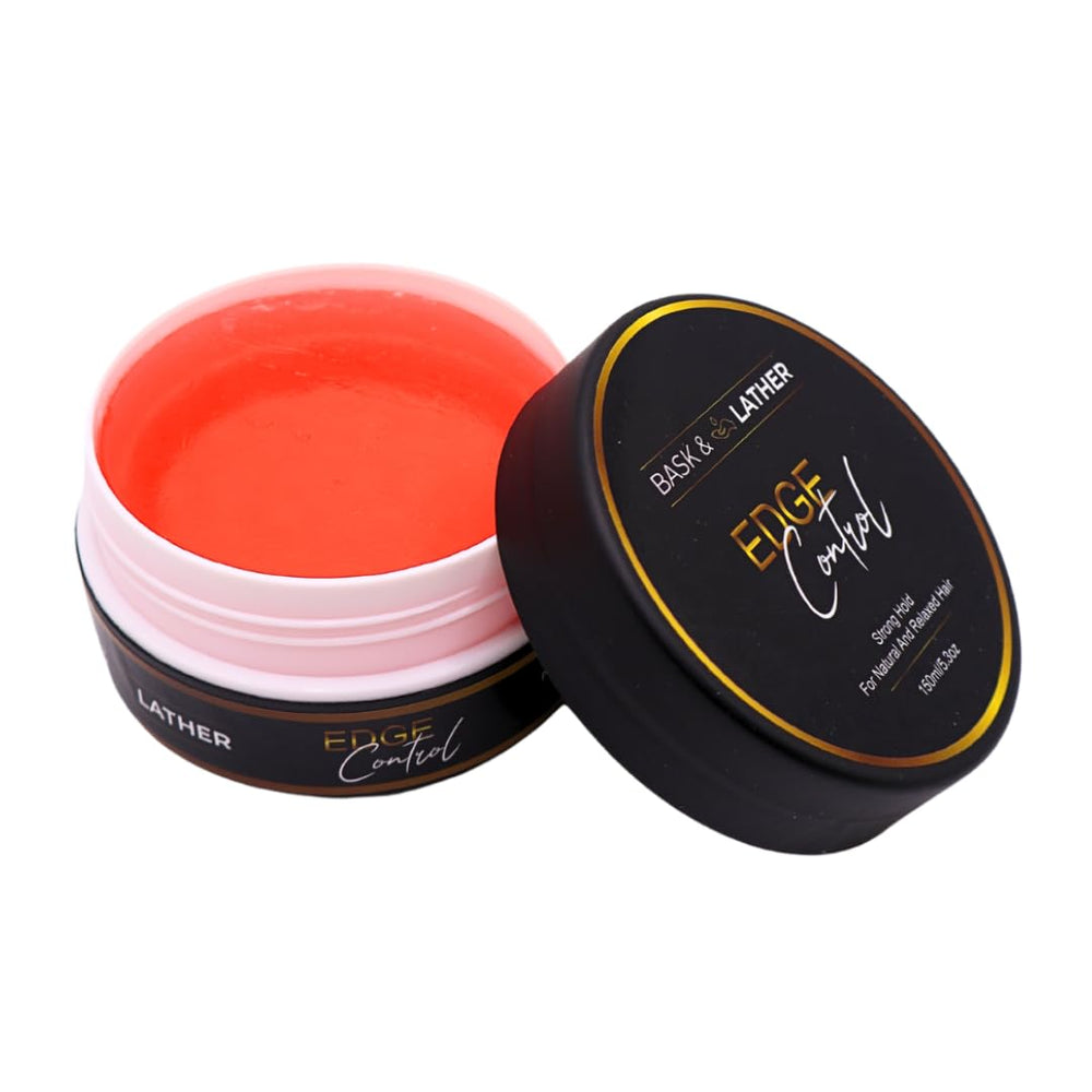 BASK & LATHER: control de bordes firme para un acabado definido y duradero.