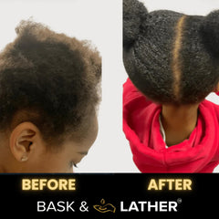 Close-up of Replenish Conditioner texture soothing dry hair before styling.