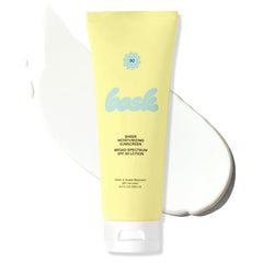 Bask loción solar SPF30: aplicación suave y protección UVA/UVB para piel sensible.