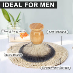 Bassion rich warm-lather shaving brush enhances daily grooming routine