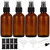 Bastelica dark amber 4 oz spray bottle for portable essential oil mists.