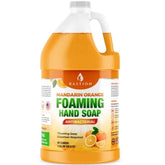 Bastion Mandarin Orange foaming hand soap bulk jug for easy refills.