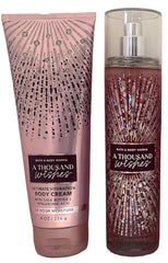 Iridescent pink packaging with holographic shimmer from Bath and Body Works A Thousand Wishes.