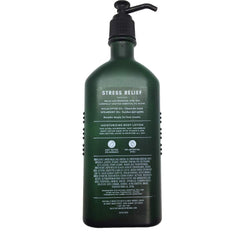 Bath & Body Works Aromatherapy Stress Relief label featuring eucalyptus and spearmint notes for mood uplift
