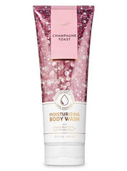Bath and Body Works Champagne Toast body wash bottle with festive label for daily use