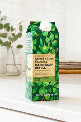 Bath & Body Works Eucalyptus Mint refill pour for easy, mess-free hand soap refills.