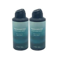Bath & Body Works Freshwater 2-pack front view, alpine inspired scent for daily wear