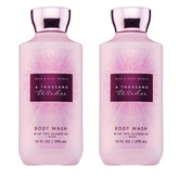 Bath & Body Works A Thousand Wishes, botella vista lateral, aroma festivo para la ducha.