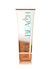Crema corporal Bath & Body Works 8 onzas en la playa, hidratación diaria para la piel.