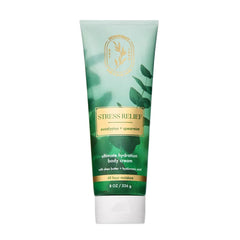 Bath & Body Works crema corporal aromaterapia eucalipto-menta, botella frontal fresca