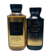 Bath & Body Works Into The Night loción botella, aroma envolvente para uso diario.
