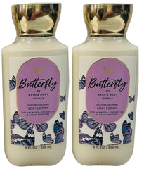 Bath & Body Works Butterfly, textura cremosa, aplicación suave para aroma duradero.