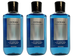 Bath & Body Works Ocean 3-in-1 wash bottle with coastal scent for daily refreshment.