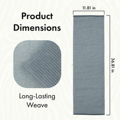 Bathway Exfoliating Washcloth full-body coverage helps reach every area easily.