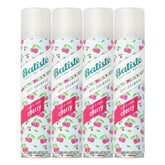 Batiste Cherry dry shampoo bottle front view highlighting fragrance and freshness
