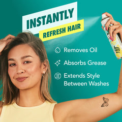 Batiste Original dry shampoo bottle front for quick styling.