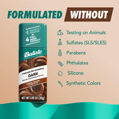 Batiste Polvo Seco para Cabello Oscuro: acabado invisible para un look natural.
