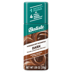 Batiste Polvo Seco para Cabello Oscuro: aplicación en raíces para refrescar entre lavados.