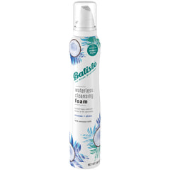 Batiste waterless cleansing foam with coconut milk bottle for quick refresh.