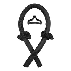 BATOUDE heatless curling headband in black for overnight soft waves.