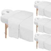 Bavlesfuire 4-set premium microfiber sheets for a soft, professional massage surface