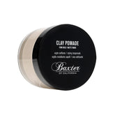 Baxter of California Clay Pomade packaging close-up highlighting durable jar