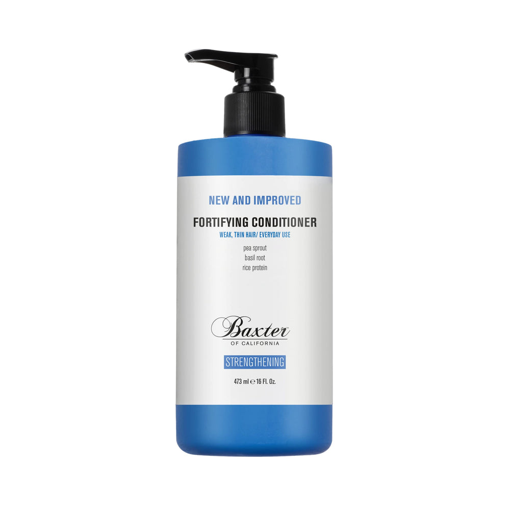 Baxter of California Fortifying Conditioner bottle front for nourished, detangled hair