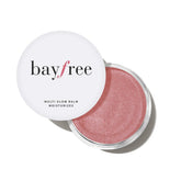 bayfree Multi Glow Balm en bote para brillo suave en el rostro.
