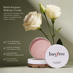 bayfree Multi Glow Balm en los labios para color duradero