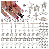 BBATT-HAPPY star nail charms brighten the manicure with radiant sparkle