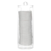 BBDOU cosmetic cotton pad holder front view highlights easy access and tidy vanity storage.