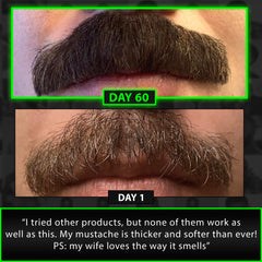 BBS Best Beard Stuff castor oil and meadowfoam blend bottle nourishes hair