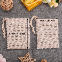 BBTO bolsa jabf3n tamaf1o 9x14 cm beige para la mayoreda de jabones