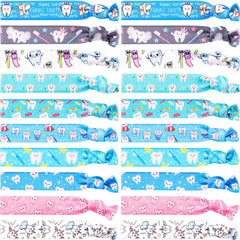 BBTO dental tooth hair tie pattern on card for secure daily styling