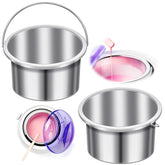BBTO inner pot 14oz metal liner front view with durable non-stick surface