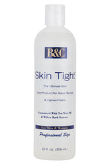 B&C Skin Tight extra strength bottle for razor bumps and ingrown hairs reduces irritation post-shave.