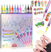 BCBU 12-color nail art pens set offers bold opaque hues for full coverage