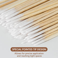 BCowos 4-inch precision tip cotton swabs offering controlled detail work