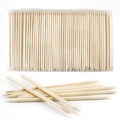 Bcowos orange sticks in case for convenient nail care on the go.